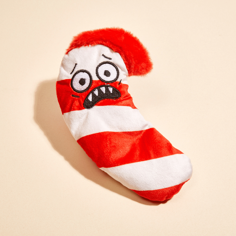 Chaotic Candy Cane Catnip Toy