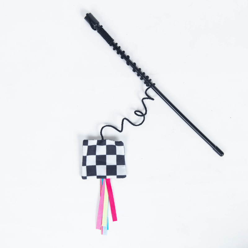 Checkered Flag Flapper Wand Toy