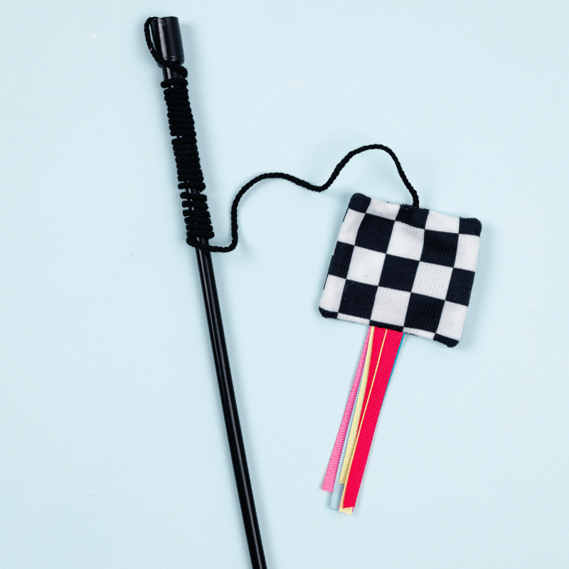 Checkered Flag Flapper Wand Toy