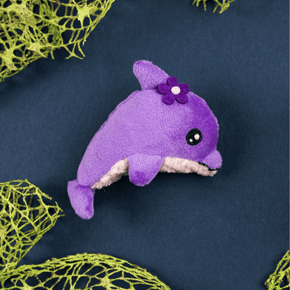 Delightful Daphne Dolphin Catnip Toy