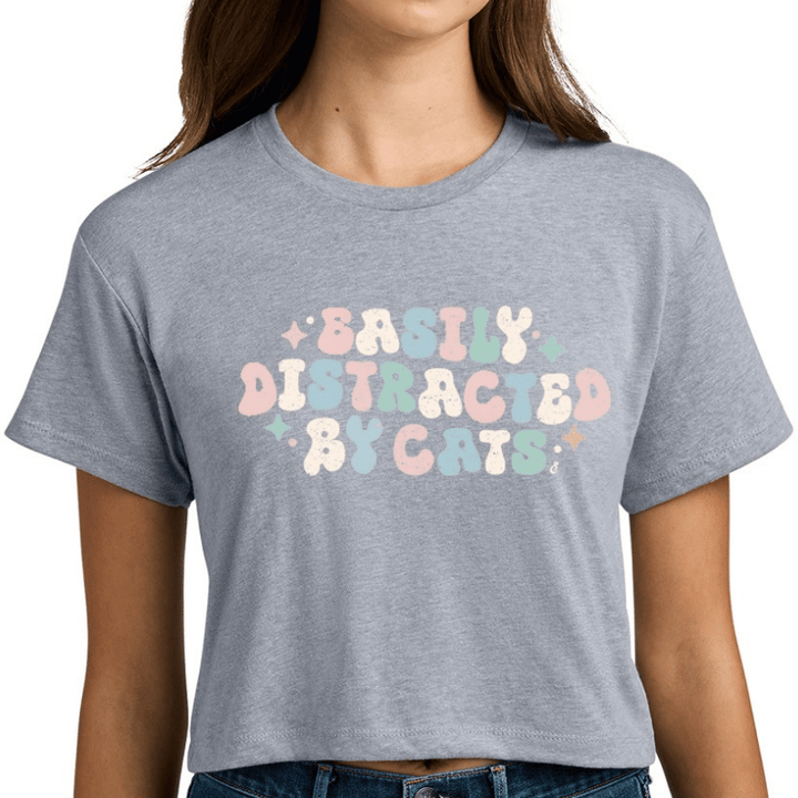 Easily Distracted By Cats Woman's Crop Top