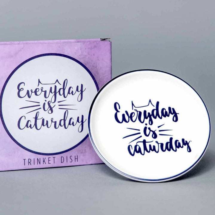 Everyday is Caturday Trinket Dish