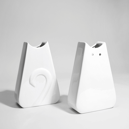 Flat Cat Vase