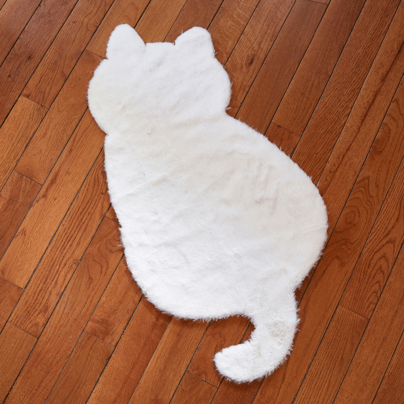 Fluffy Cat Accent Rug