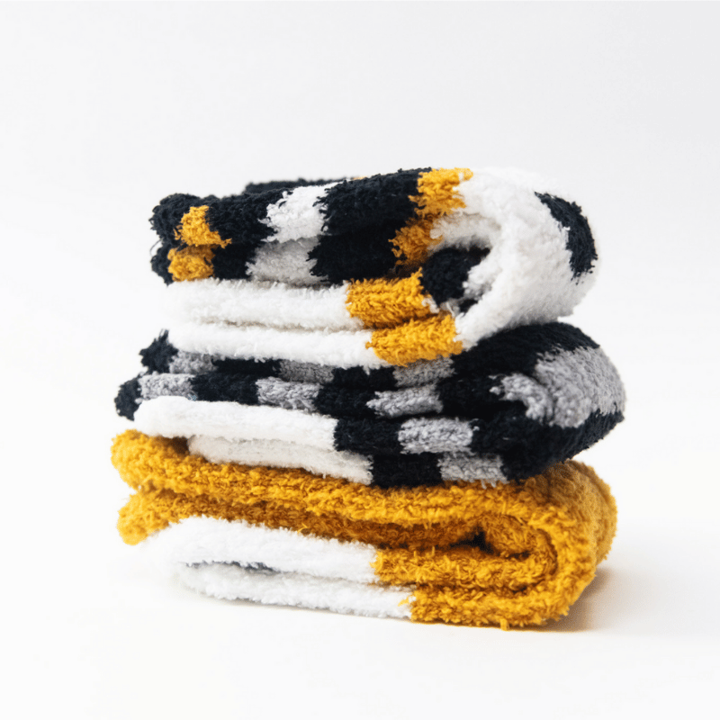 Fuzzy Cat Socks 3-Pack