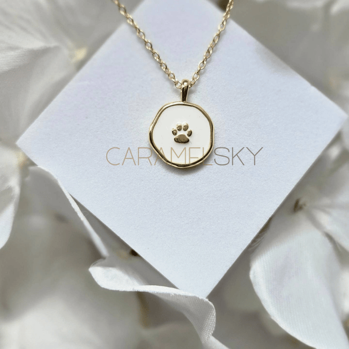 Add-On: 18k Gold Plated Paw Print Necklace