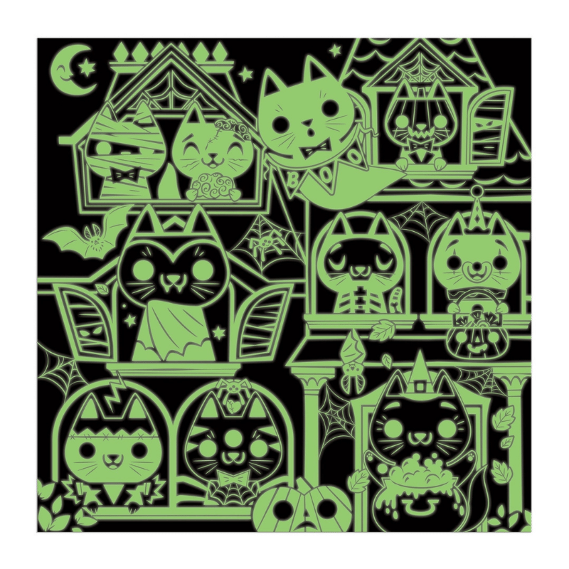 Haunted House Cats 300 Piece Glow in the Dark Puzzle