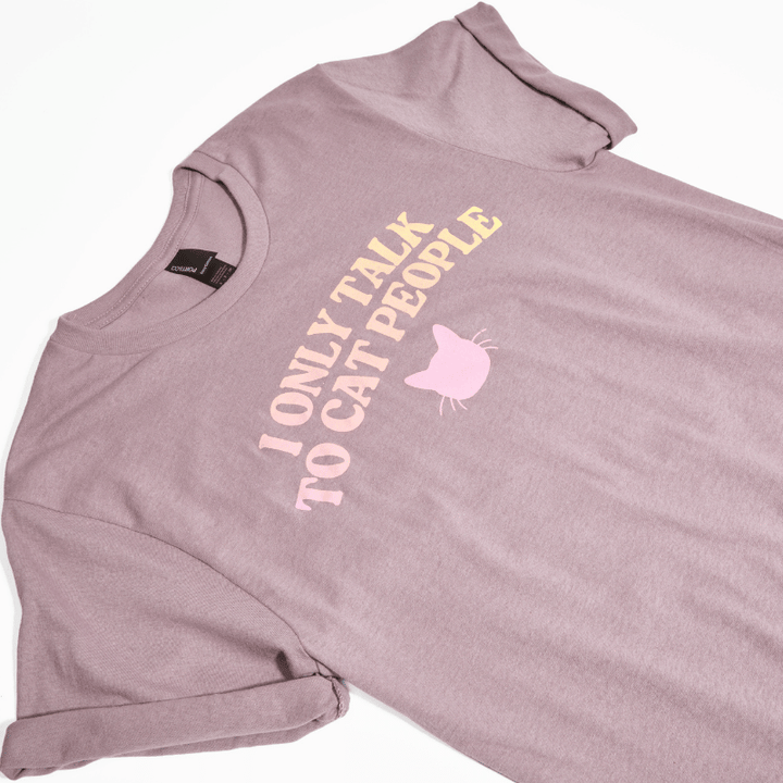 I Only Talk To Cat People Tee