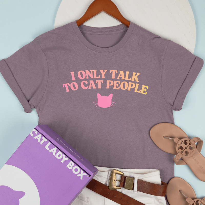 I Only Talk To Cat People Tee