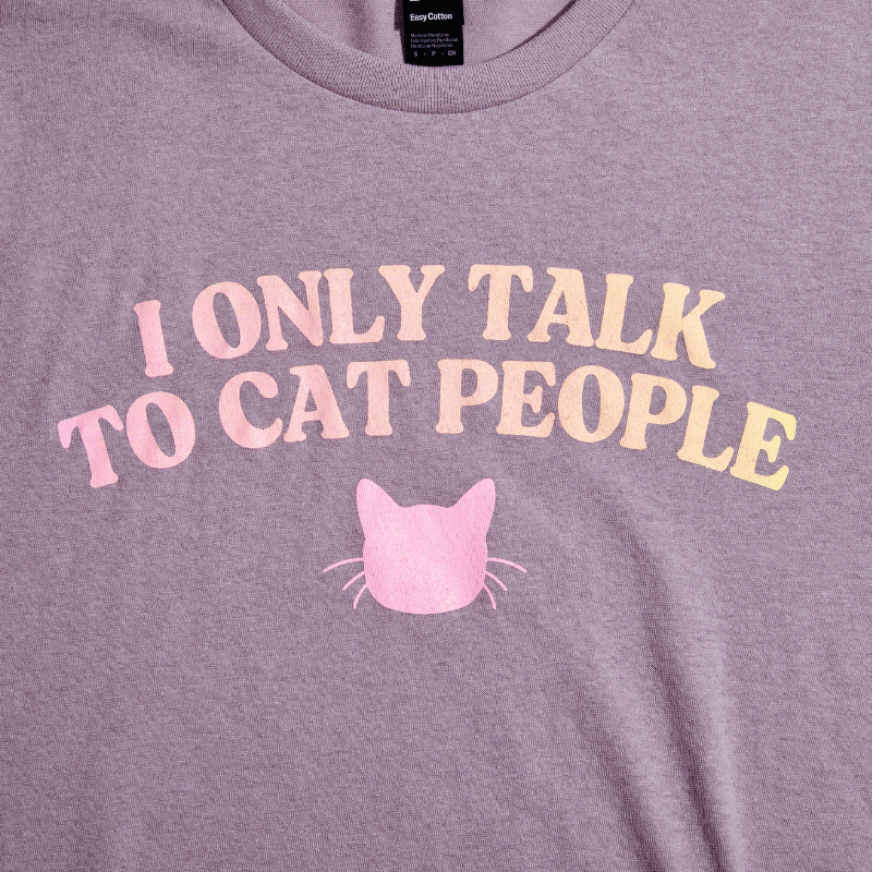 I Only Talk To Cat People Tee