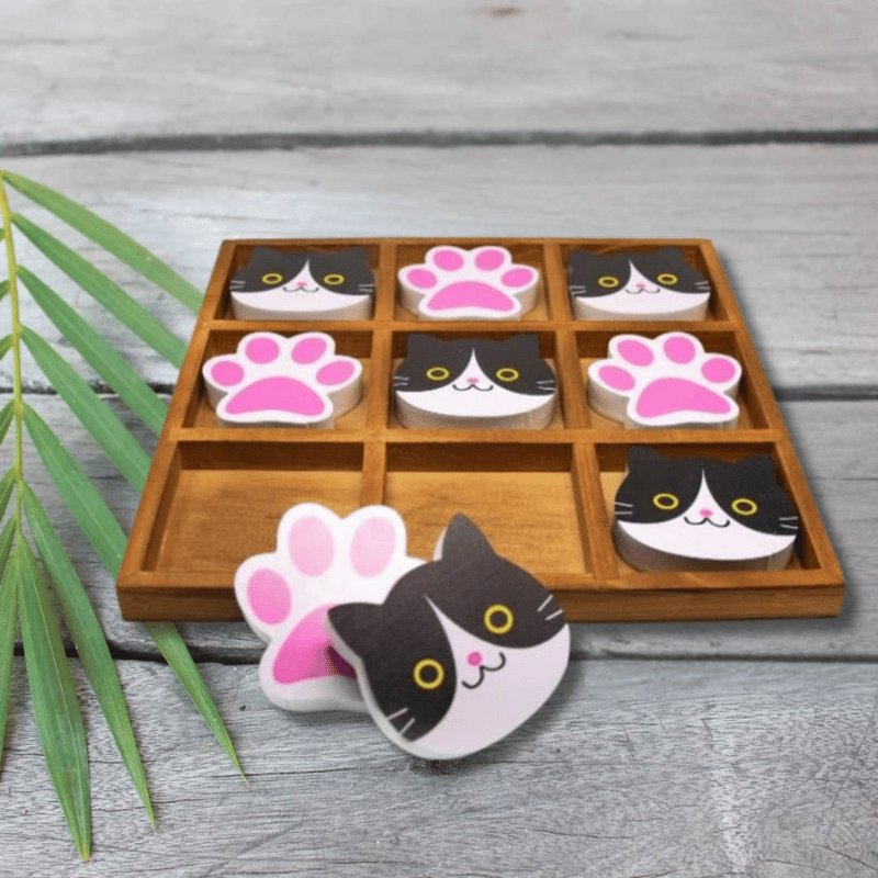 Kitten Tic-Tac-Toe Set
