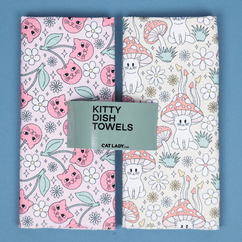 Kitty Dish Towels