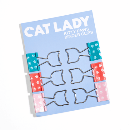 Kitty Paws Binder Clips