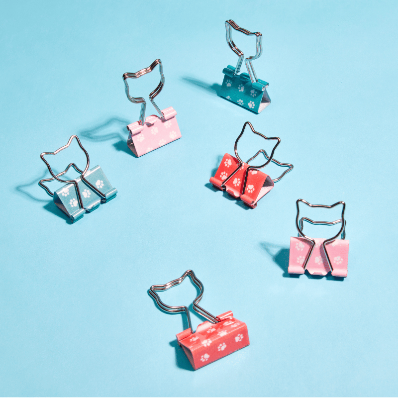 Kitty Paws Binder Clips