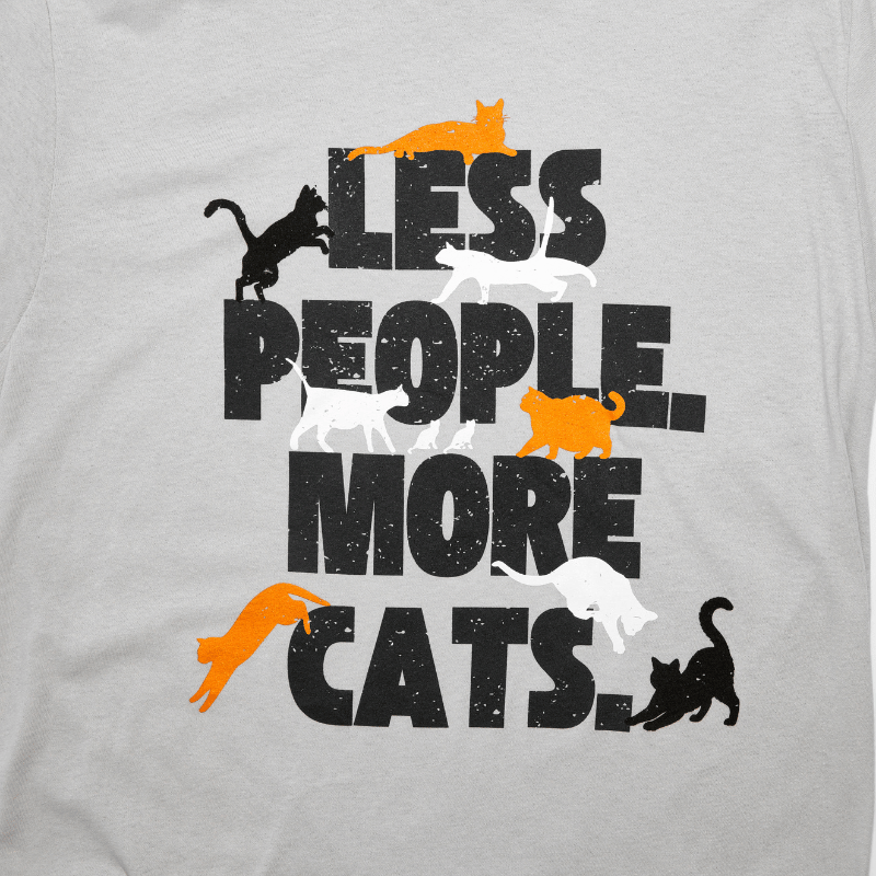 Less People, More Cats Tee