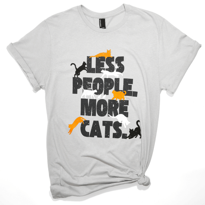 Less People, More Cats Tee