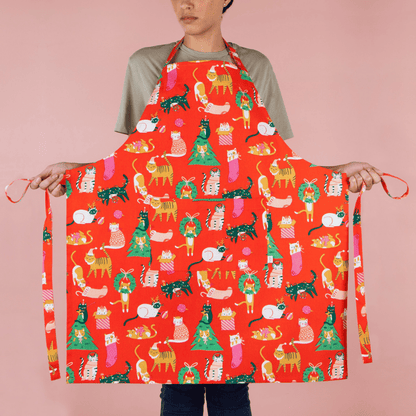 Let It Meow Christmas Apron