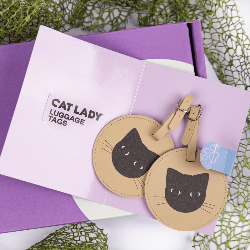 Cat Lady Luggage Tags