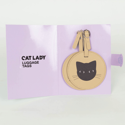 Cat Lady Luggage Tags