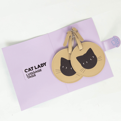Cat Lady Luggage Tags