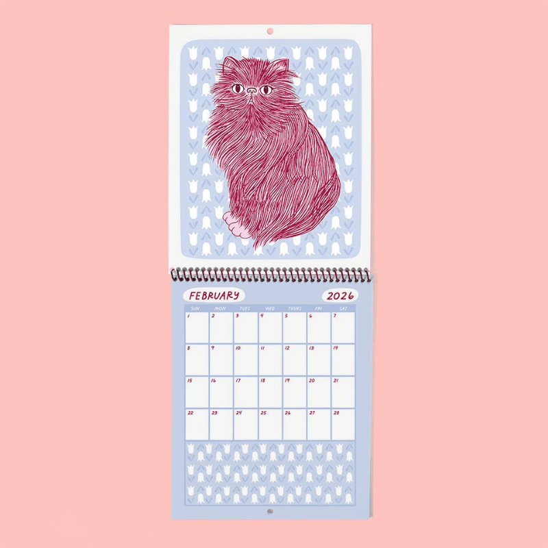 Meow Monthly 2026 Calendar