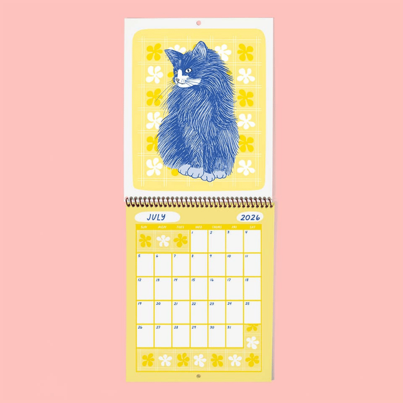 Meow Monthly 2026 Calendar