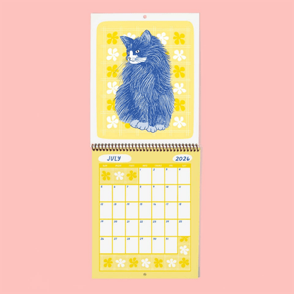 Meow Monthly 2026 Calendar