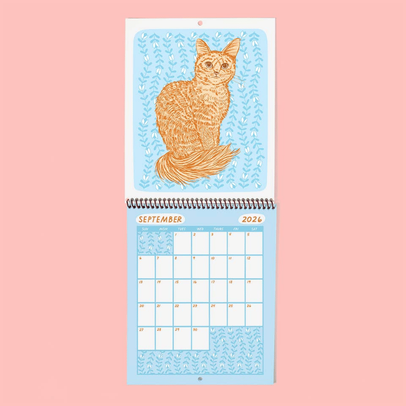 Meow Monthly 2026 Calendar