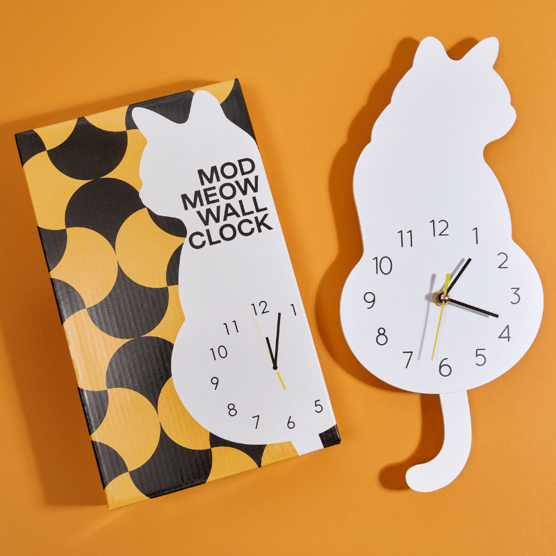 Mod Meow Wall Clock