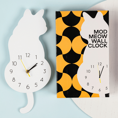 Mod Meow Wall Clock