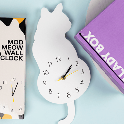 Mod Meow Wall Clock