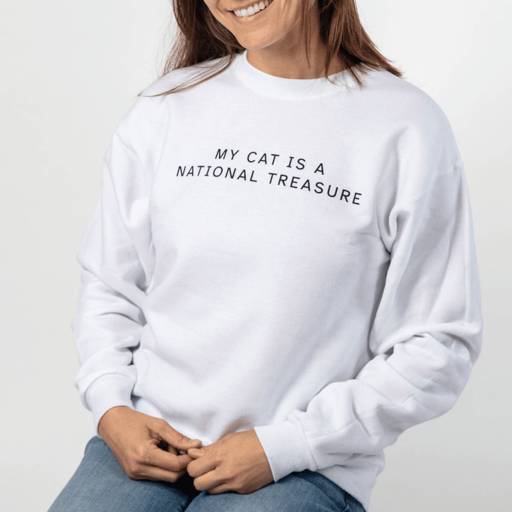 My Cat Is A National Treasure Sweatshirt
