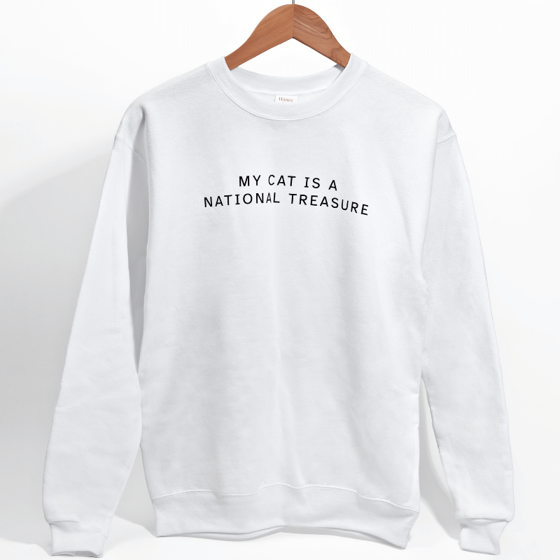 My Cat Is A National Treasure Sweatshirt