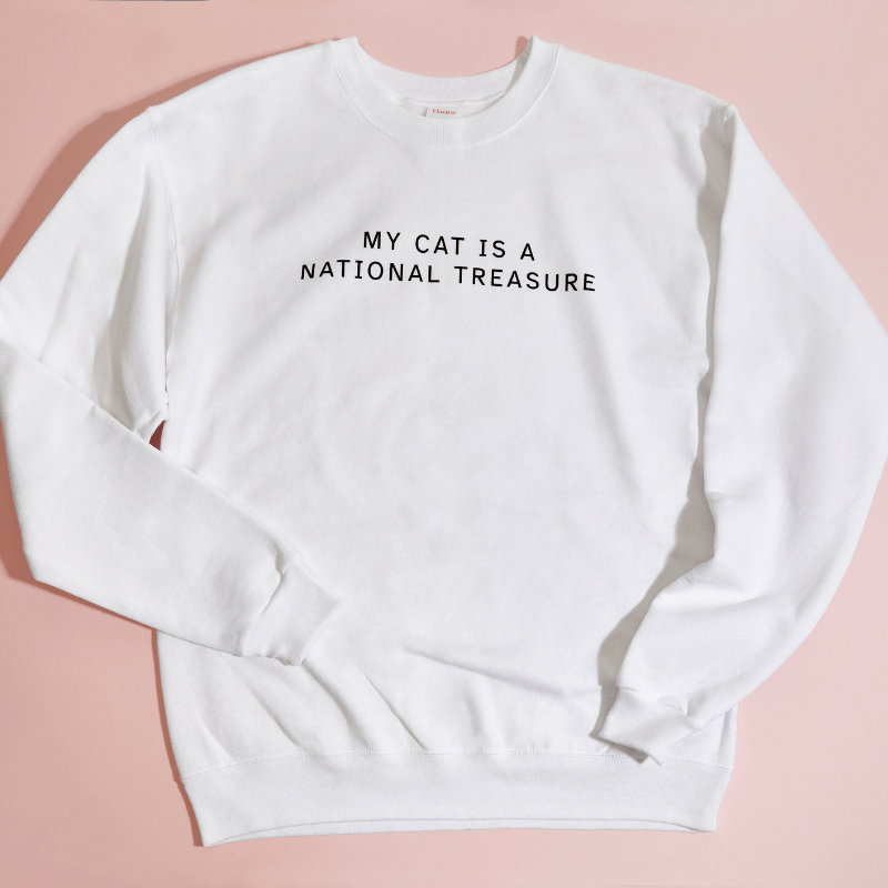 My Cat Is A National Treasure Sweatshirt