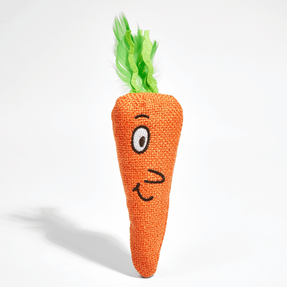 Nosey Carrot Kicker Catnip Toy