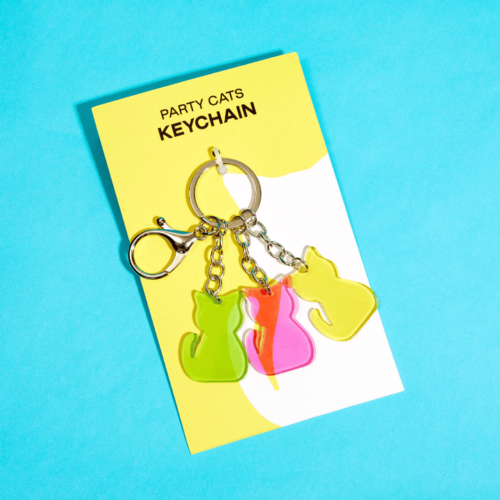 Party Cats Keychain