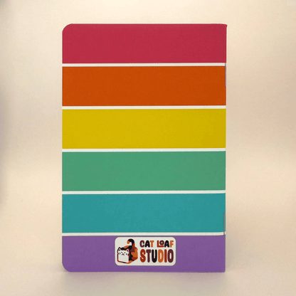 Add-On: Peeking Rainbow Cats Pocket Notebook & Bookmark