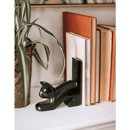 Playful Cat Bookends