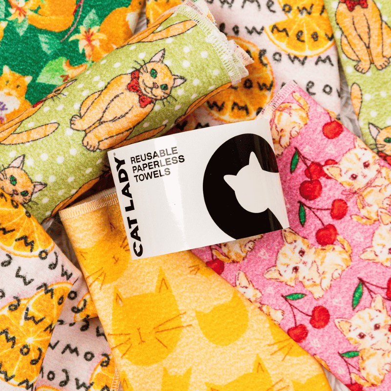 Reusable Cats Paperless Towels