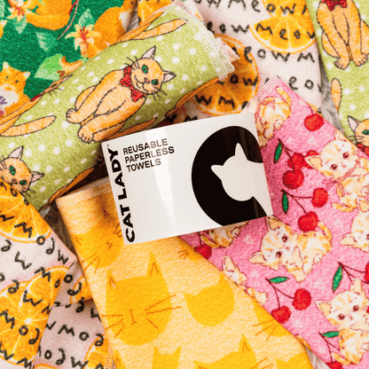 Reusable Cats Paperless Towels