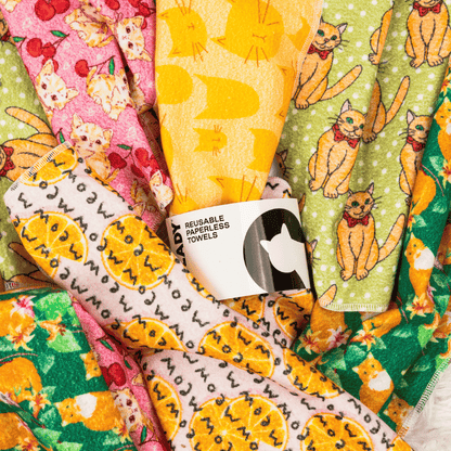Reusable Cats Paperless Towels