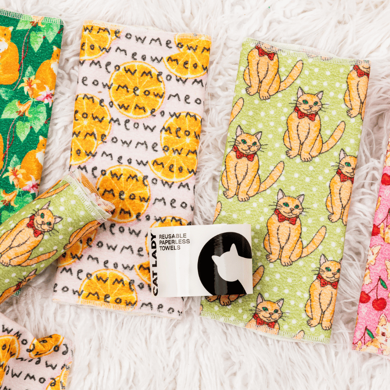 Reusable Cats Paperless Towels