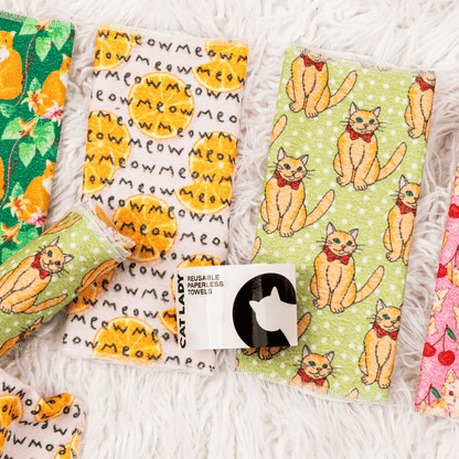 Reusable Cats Paperless Towels