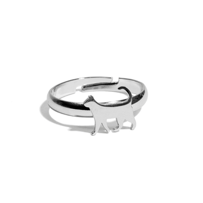 Silhouette Cat Ring