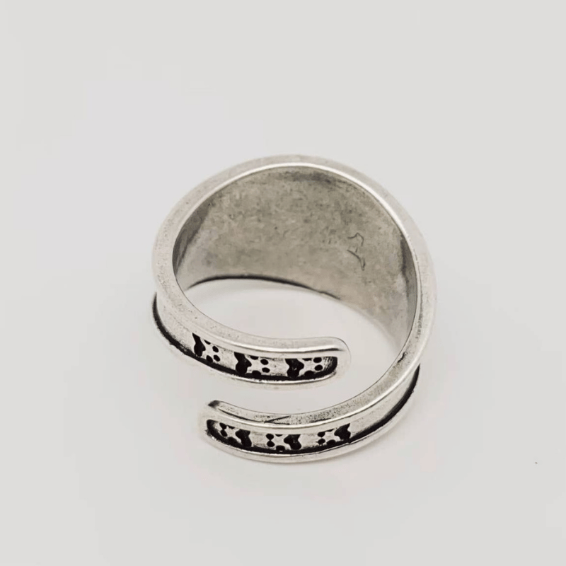 Silver-Plated Star Cat Ring