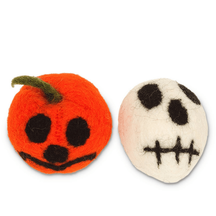 Add-On: Skull and Jack-O-Lantern Cat Toy - Pack of 2