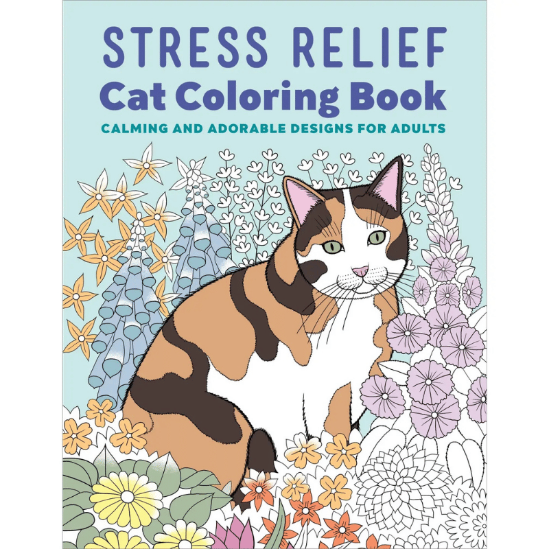 Stress Relief Cat Coloring Book
