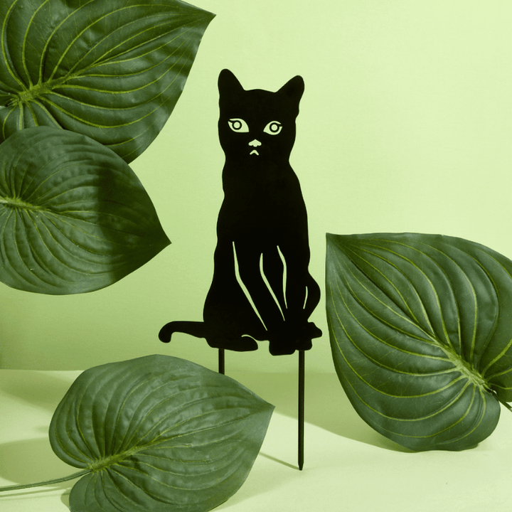 Black Cat Garden Stake