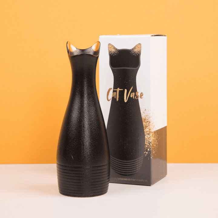 Black Cat Vase