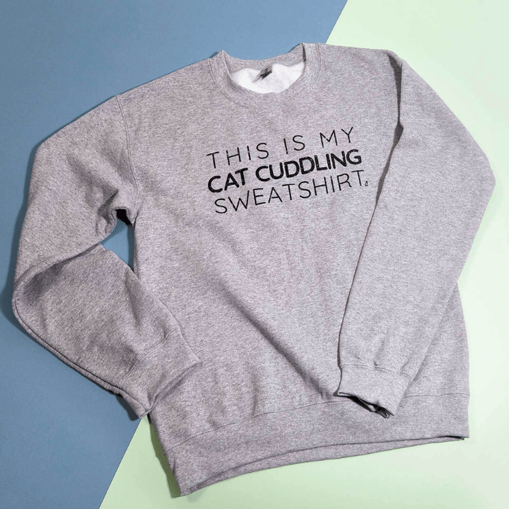 Cat Cuddling Sweatshirt
